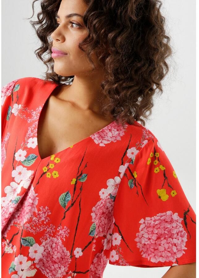 Aniston CASUAL Blouse zonder sluiting met harmonieuze bloemenprint - Foto 3