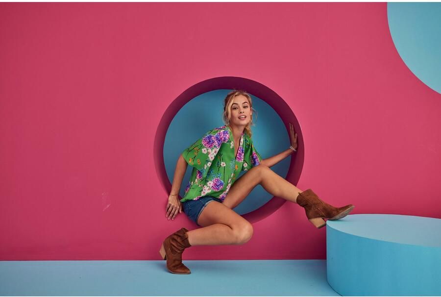 Aniston CASUAL Blouse zonder sluiting met harmonieuze bloemenprint - Foto 7