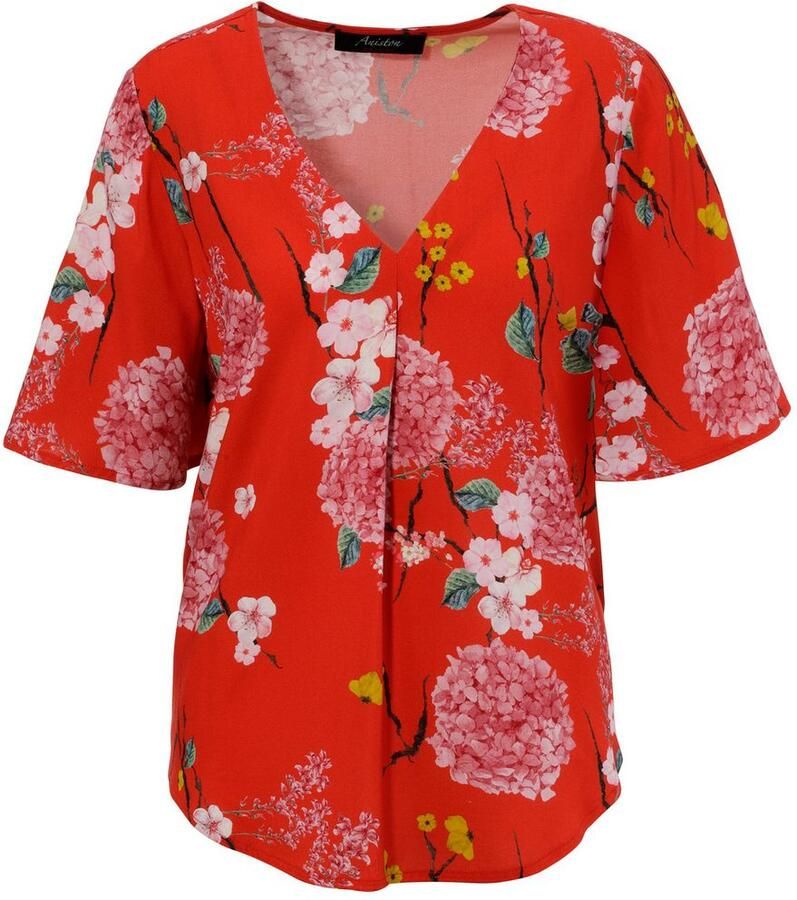 Aniston CASUAL Blouse zonder sluiting met harmonieuze bloemenprint - Foto 2