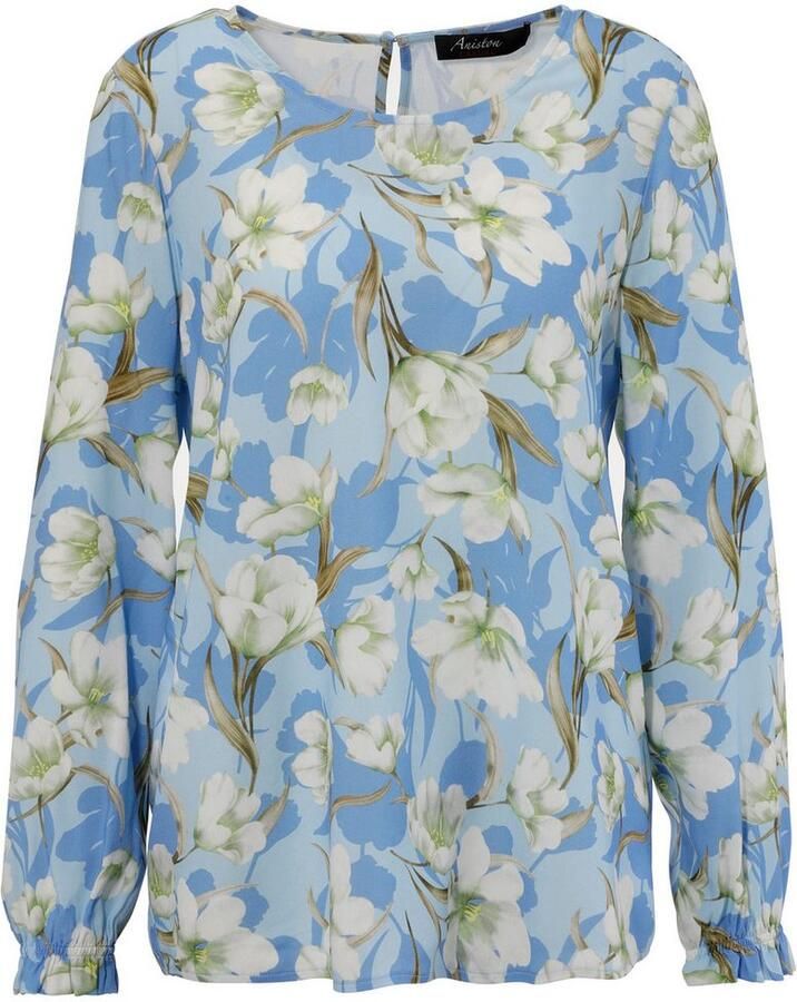 Aniston CASUAL Blouse zonder sluiting met harmonieuze bloemenprint - Foto 2