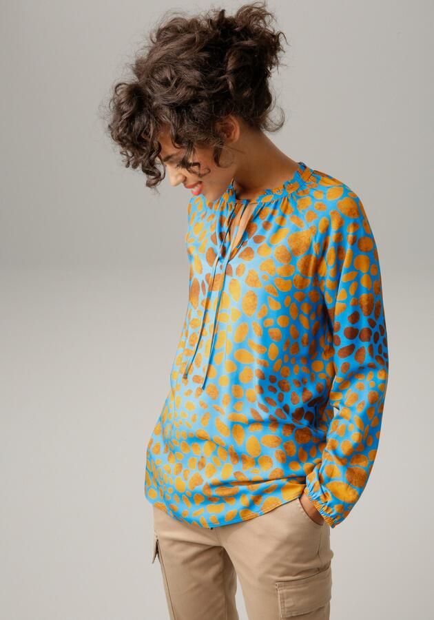 Aniston CASUAL Blouse zonder sluiting met interessante alloverprint - Foto 6