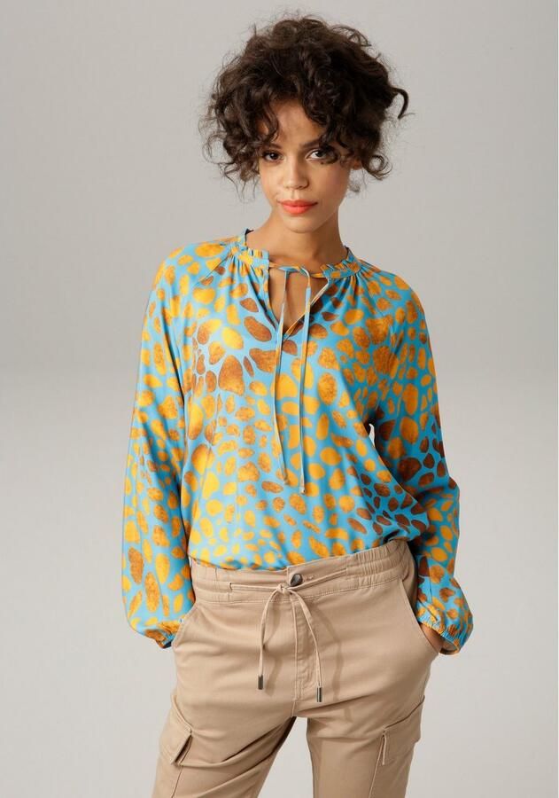 Aniston CASUAL Blouse zonder sluiting met interessante alloverprint - Foto 3