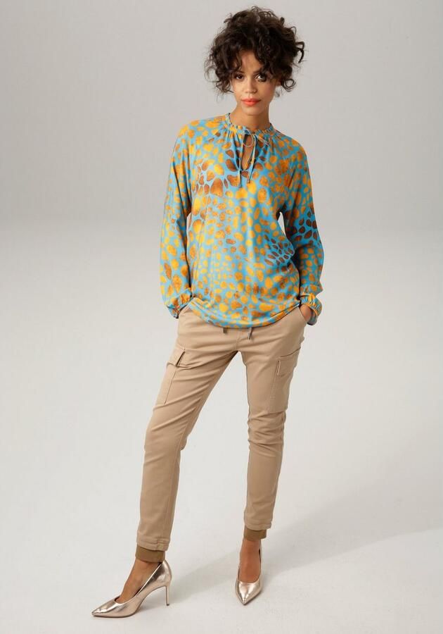 Aniston CASUAL Blouse zonder sluiting met interessante alloverprint - Foto 5