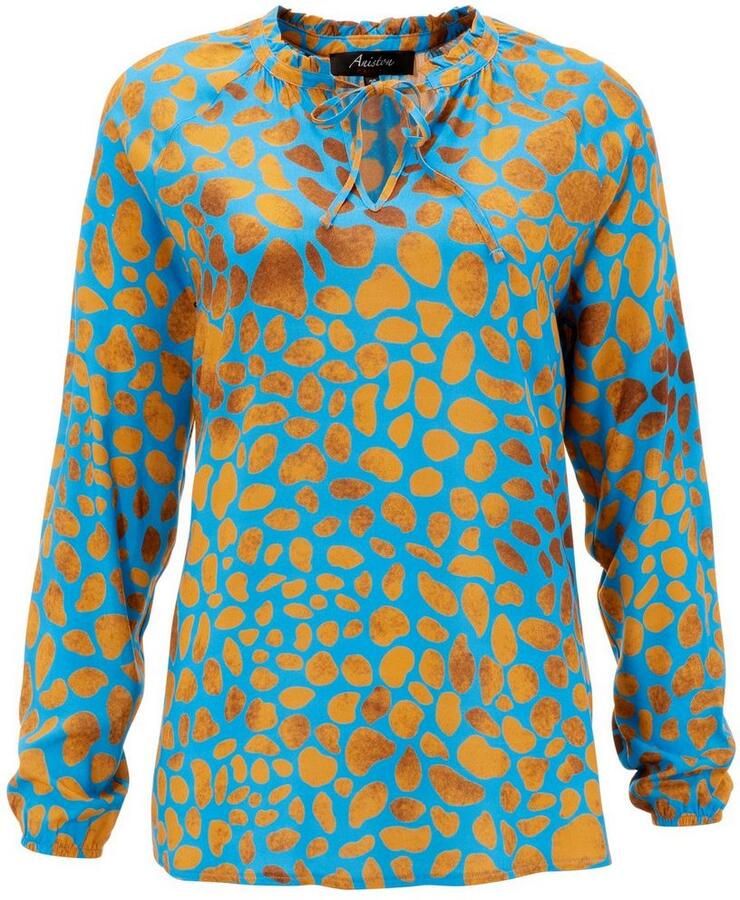 Aniston CASUAL Blouse zonder sluiting met interessante alloverprint