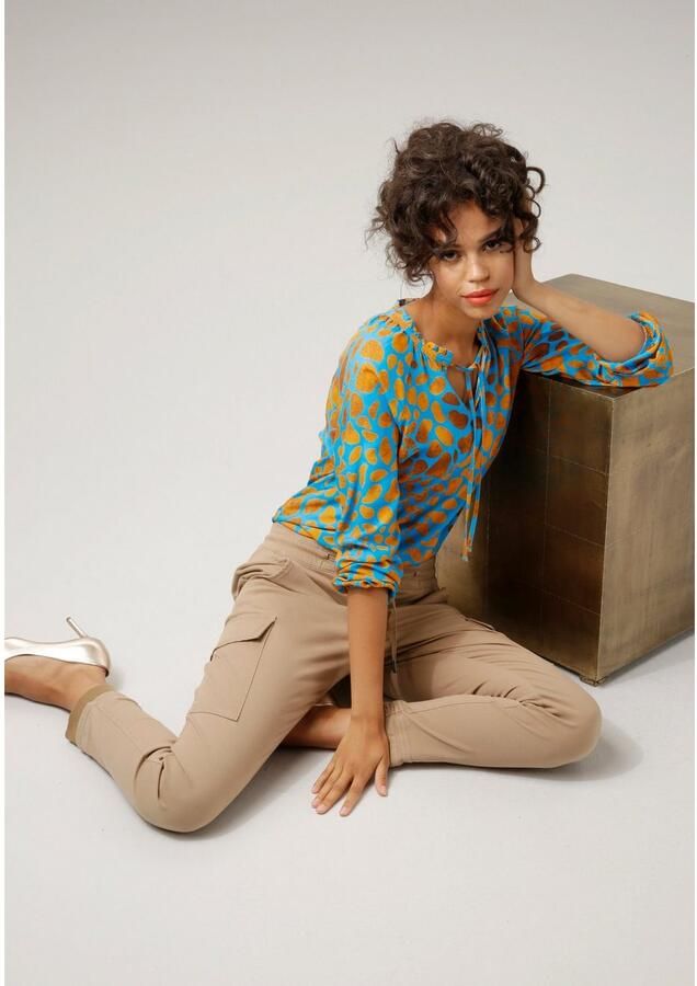 Aniston CASUAL Blouse zonder sluiting met interessante alloverprint - Foto 2