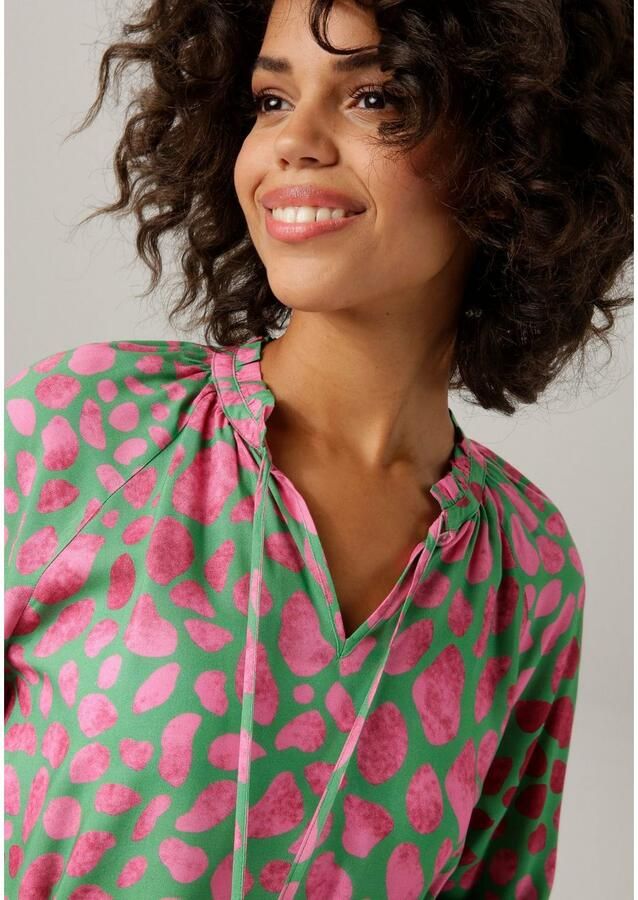 Aniston CASUAL Blouse zonder sluiting met interessante alloverprint - Foto 2