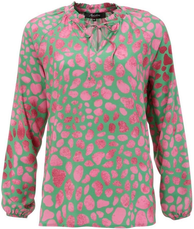 Aniston CASUAL Blouse zonder sluiting met interessante alloverprint