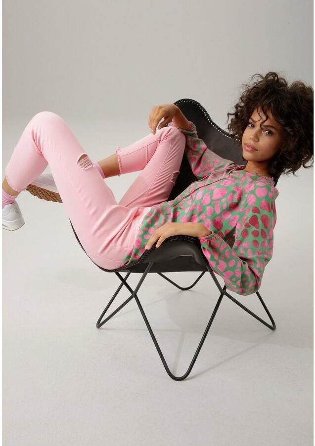 Aniston CASUAL Blouse zonder sluiting met interessante alloverprint - Foto 3