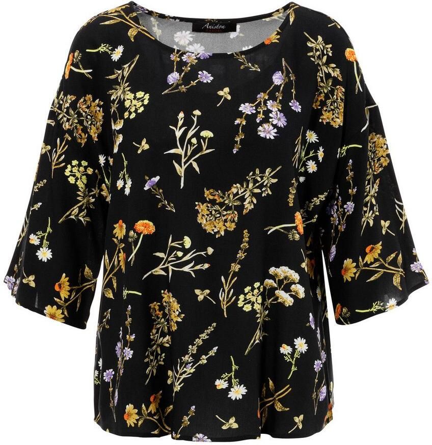 Aniston CASUAL Blouse zonder sluiting met kleurharmonieuze bloemenprint