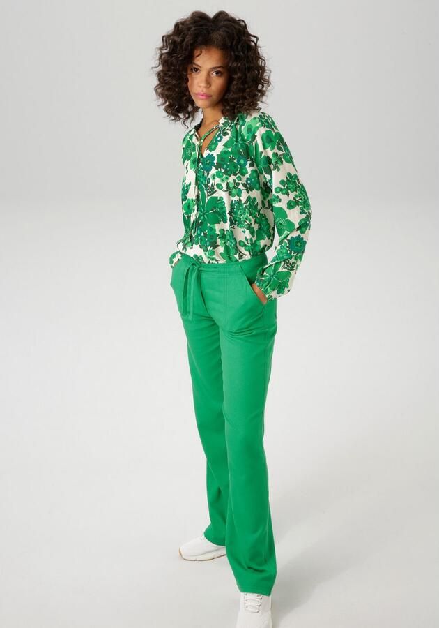 Aniston CASUAL Blouse zonder sluiting met kleurharmonieuze grootvlak bloemenprint - Foto 5