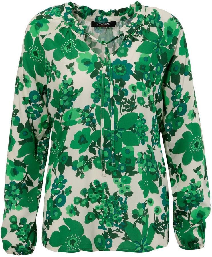 Aniston CASUAL Blouse zonder sluiting met kleurharmonieuze grootvlak bloemenprint - Foto 2