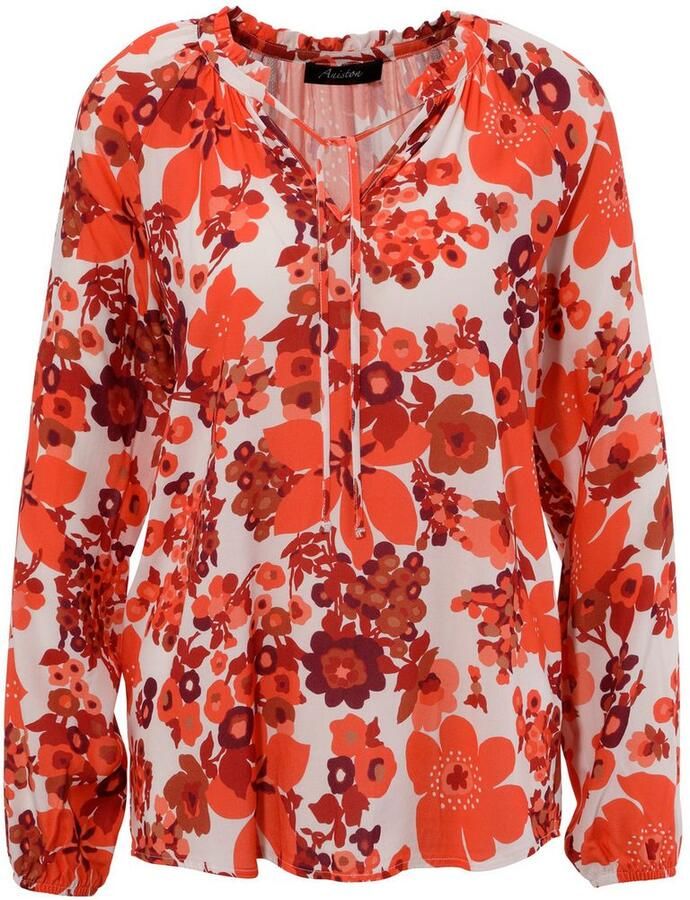 Aniston CASUAL Blouse zonder sluiting met kleurharmonieuze grootvlak bloemenprint - Foto 2