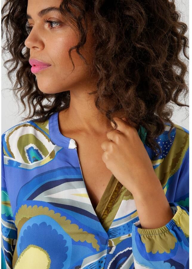 Aniston CASUAL Blouse zonder sluiting met kleurharmonieuze grootvlak paisley-patroon - Foto 3