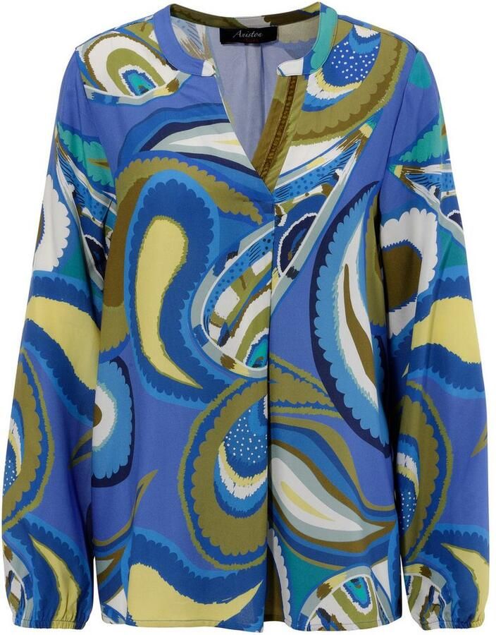 Aniston CASUAL Blouse zonder sluiting met kleurharmonieuze grootvlak paisley-patroon - Foto 2