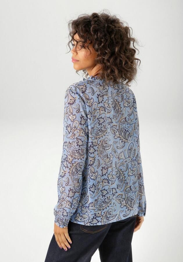Aniston CASUAL Blouse zonder sluiting met kleurharmonisch paisley-patroon nieuwe collectie - Foto 4