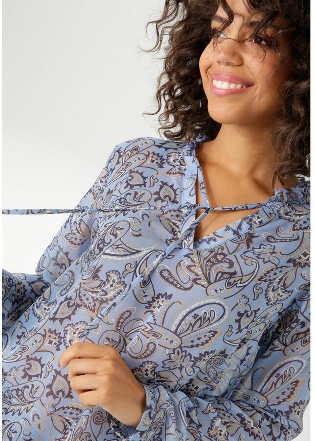 Aniston CASUAL Blouse zonder sluiting met kleurharmonisch paisley-patroon nieuwe collectie - Foto 3