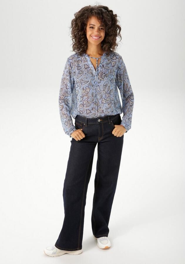 Aniston CASUAL Blouse zonder sluiting met kleurharmonisch paisley-patroon nieuwe collectie - Foto 5
