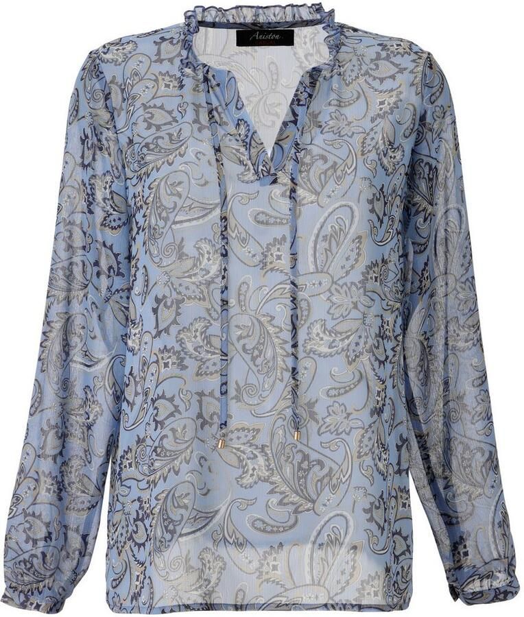 Aniston CASUAL Blouse zonder sluiting met kleurharmonisch paisley-patroon nieuwe collectie - Foto 2