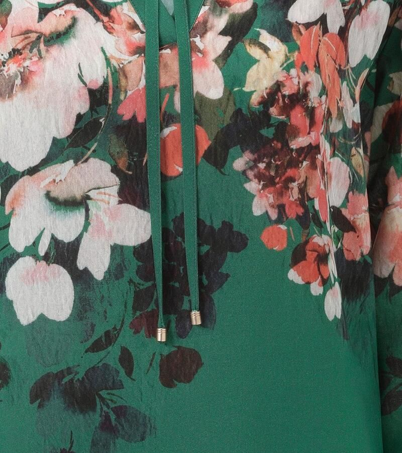 Aniston CASUAL Blouse zonder sluiting met kleurrijke bloe gedessineerd nieuwe collectie