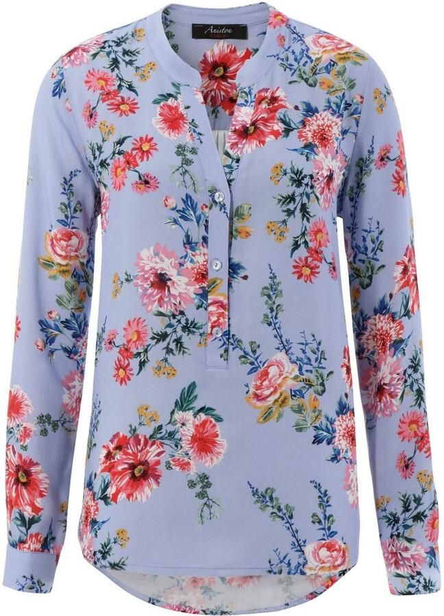 Aniston CASUAL Blouse zonder sluiting met kleurrijke bloemenprint