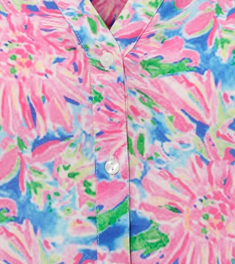 Aniston CASUAL Blouse zonder sluiting met kleurrijke schilderachtige bloemenprint