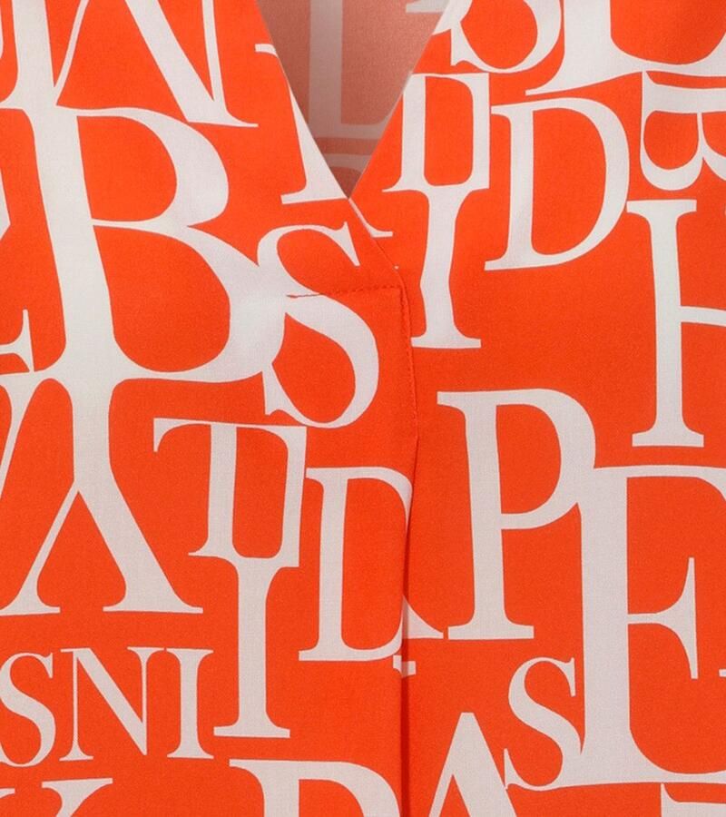 Aniston CASUAL Blouse zonder sluiting met letters gedessineerd