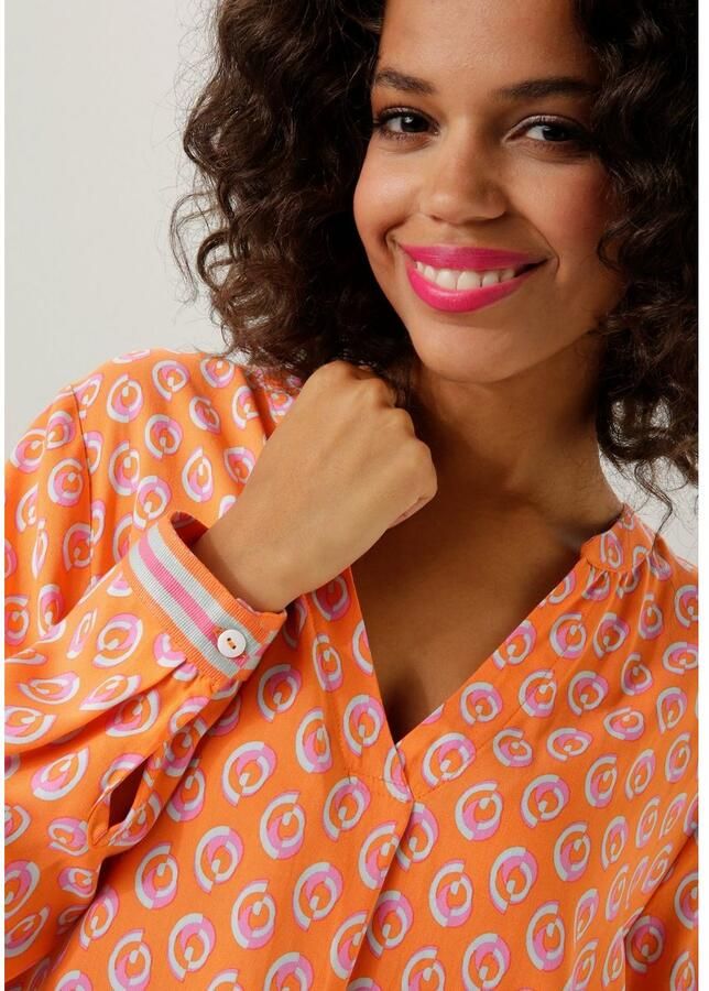 Aniston CASUAL Blouse zonder sluiting met opvallende grafische print - Foto 2