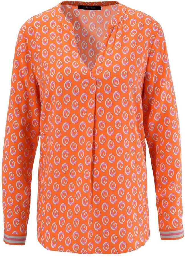 Aniston CASUAL Blouse zonder sluiting met opvallende grafische print