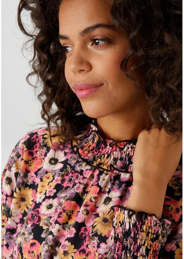 Aniston CASUAL Blouse zonder sluiting met romantische kleurrijke bloemen bedrukt - Foto 3