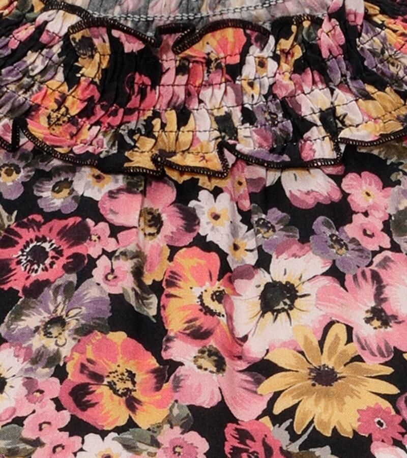 Aniston CASUAL Blouse zonder sluiting met romantische kleurrijke bloemen bedrukt