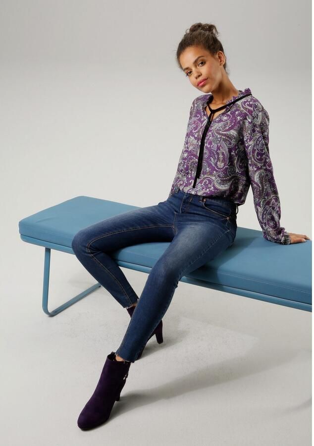 Aniston CASUAL Blouse zonder sluiting met royaal paisleydessin - Foto 4