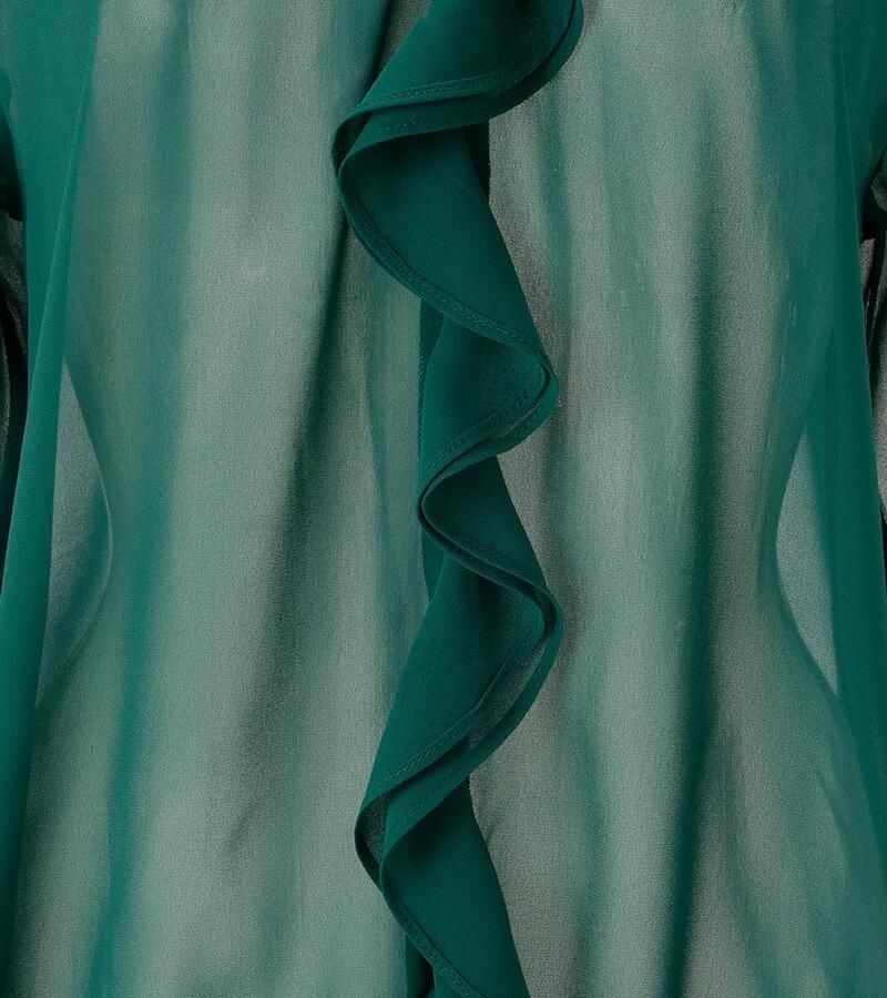 Aniston CASUAL Blouse zonder sluiting met ruches op de v-hals en op het voorpand nieuwe collectie