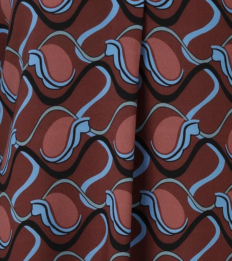 Aniston CASUAL Blouse zonder sluiting met trendy grafisch retro-patroon nieuwe collectie