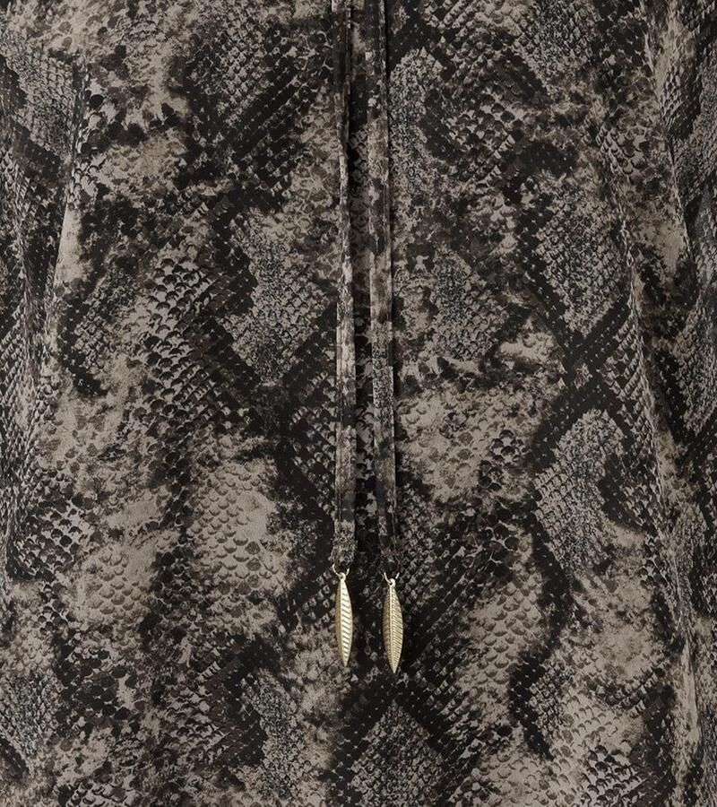 Aniston CASUAL Blouse zonder sluiting met trendy slangenprint elk deel een unicum nieuwe collectie