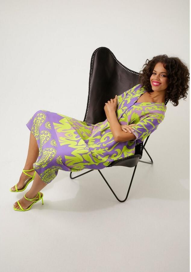 Aniston CASUAL Blousejurk met grafische print en boord aan de zoom - Foto 2