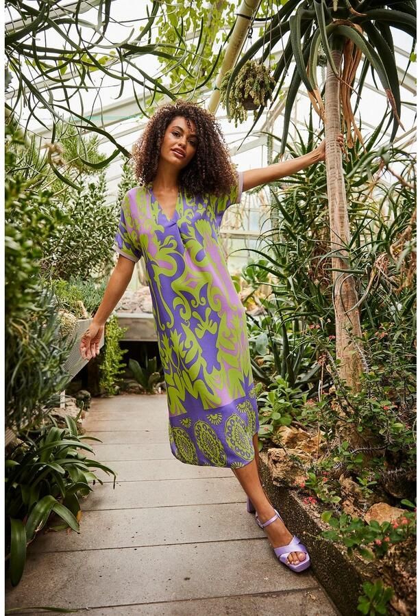 Aniston CASUAL Blousejurk met grafische print en boord aan de zoom - Foto 4