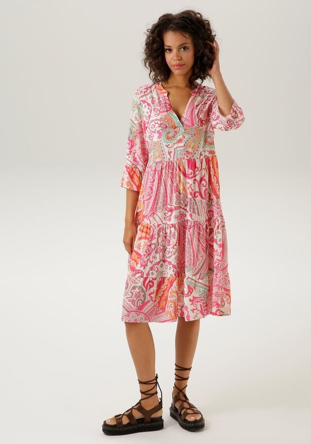 Aniston CASUAL Blousejurk met royaal paisleydessin - Foto 7