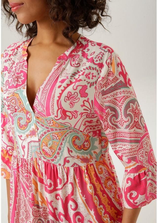 Aniston CASUAL Blousejurk met royaal paisleydessin