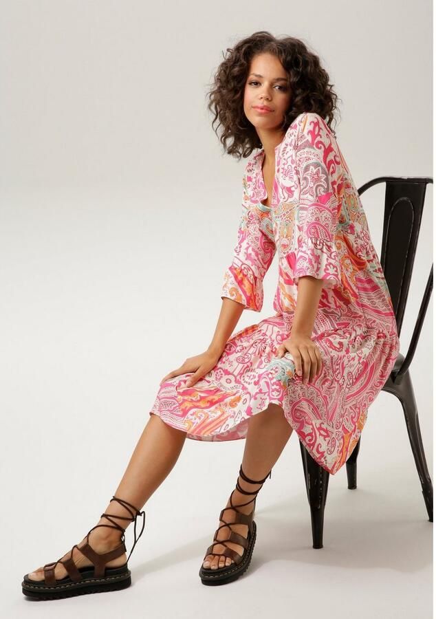 Aniston CASUAL Blousejurk met royaal paisleydessin - Foto 2