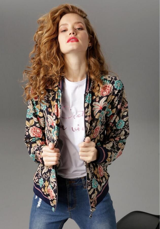 Aniston CASUAL Blouson met bloemenprint - Foto 3