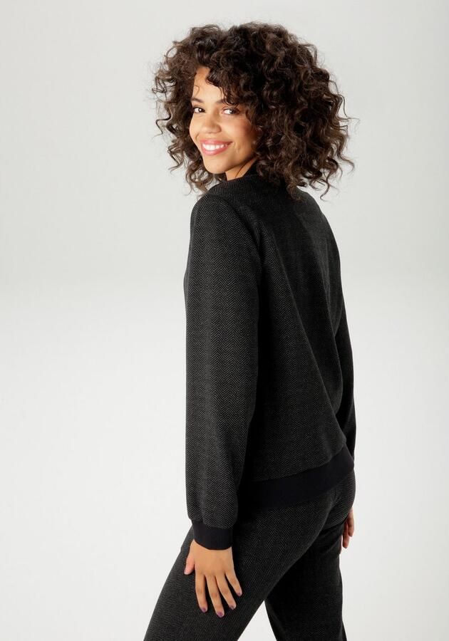 Aniston CASUAL Blouson met trendy visgraatpatroon nieuwe collectie - Foto 5