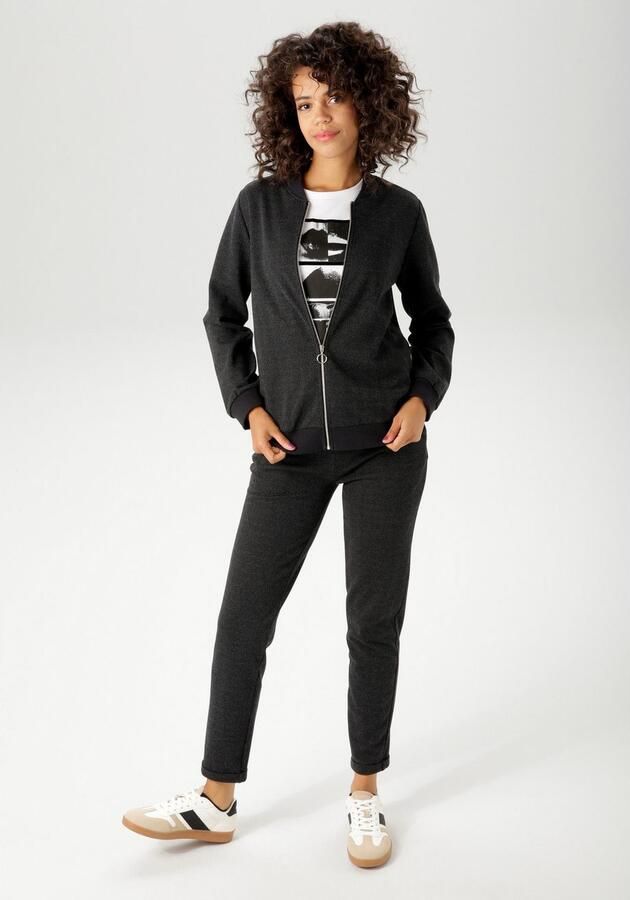 Aniston CASUAL Blouson met trendy visgraatpatroon nieuwe collectie - Foto 6