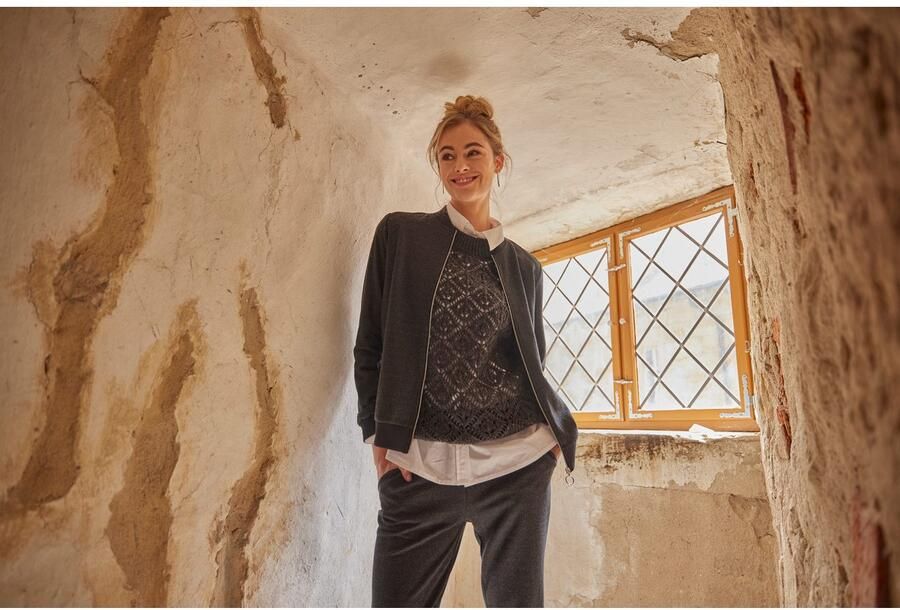 Aniston CASUAL Blouson met trendy visgraatpatroon nieuwe collectie - Foto 9