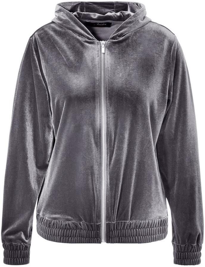 Aniston CASUAL Blouson van edele glanzende fluweel - Foto 2