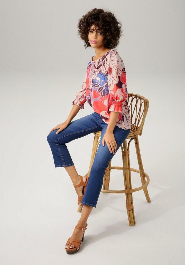 Aniston CASUAL Bootcut jeans in trendy 7 8-lengte - Foto 4