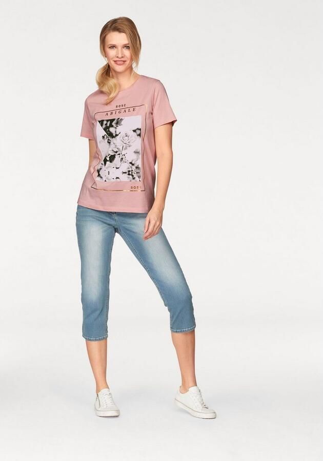 Aniston CASUAL Capri jeans in used-wassing - Foto 6