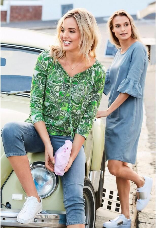 Aniston CASUAL Capri jeans in used-wassing - Foto 15