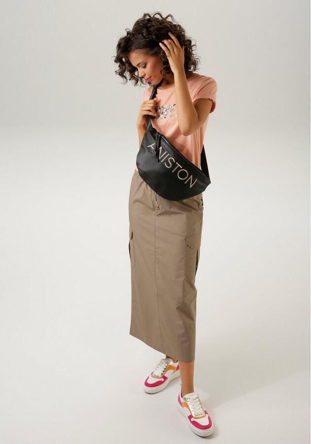 Aniston CASUAL Cargorok met tunnelkoord verstelbare elastische tailleband - Foto 2