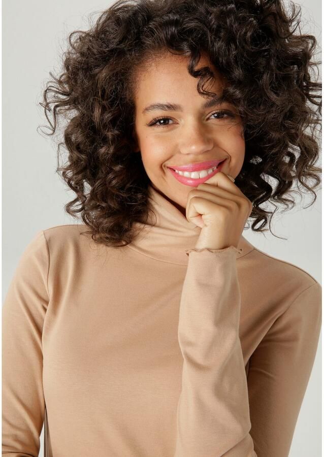 Aniston CASUAL Colshirt met gegolfde randen nieuwe collectie - Foto 3