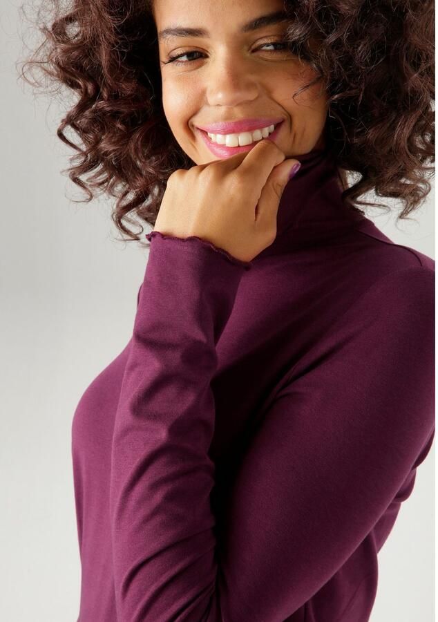 Aniston CASUAL Colshirt met gegolfde randen nieuwe collectie - Foto 3